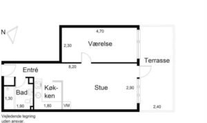 2 værelses lejlighed - Søndermarksvej